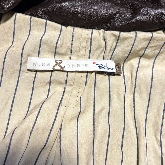 Mike & Chris Brown Leather Hoodie Vest - Picture 6 of 9